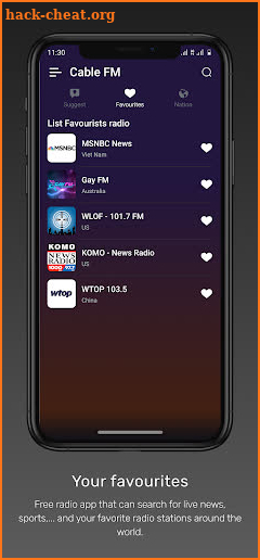 Cable FM - Live Radio Anywhere screenshot