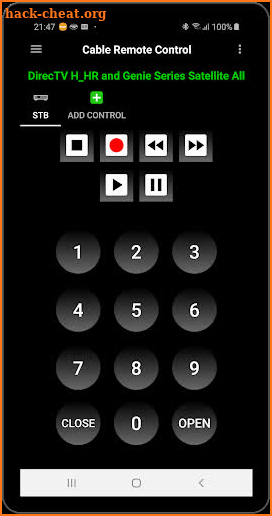 Cable Remote Control screenshot