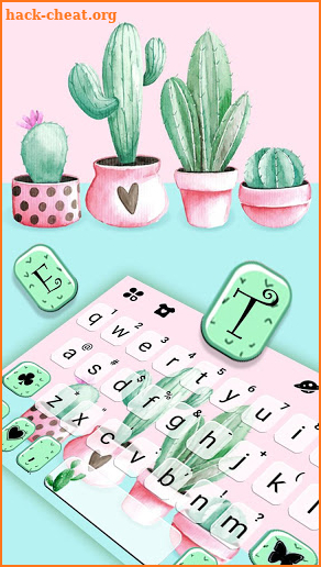 Cactus Garden Keyboard Theme screenshot