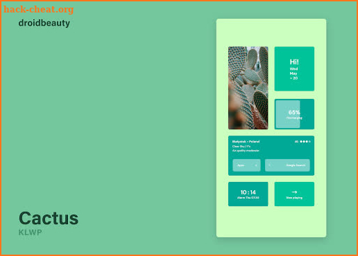 Cactus KLWP screenshot