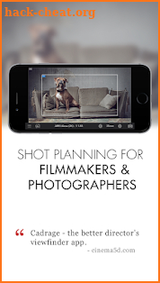 Cadrage Director's Viewfinder screenshot