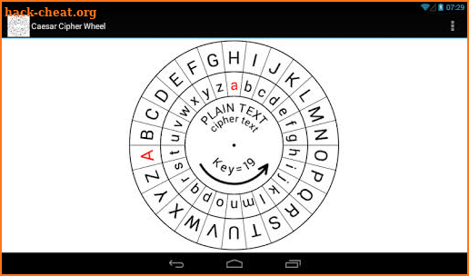 Caesar Cipher Disk screenshot