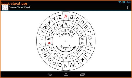 Caesar Cipher Disk screenshot