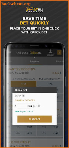 Caesars Sportsbook Nevada screenshot