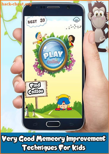 Caillou Memory Game for Kids screenshot