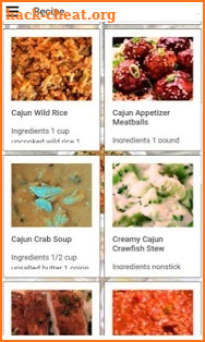 Cajun Recipe screenshot