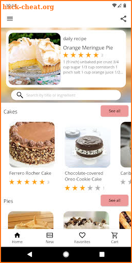 Cake and Baking Recipes screenshot