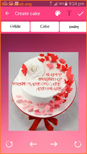 Cake with Name wishes - Write Name On Cake screenshot