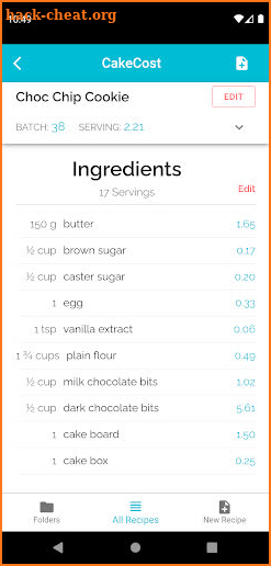 CakeCost screenshot