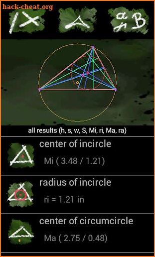 Calc Triangle Solver Pro screenshot