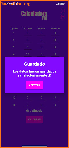 Calculadora Grl FM screenshot