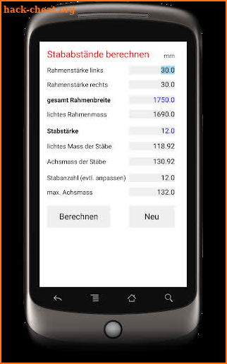 Calculate bar distance screenshot