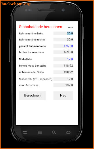 Calculate bar distance screenshot