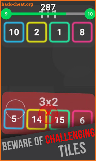 Calculate Tiles - Brain Teaser screenshot