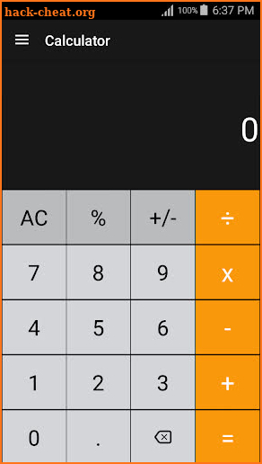 Calculator screenshot