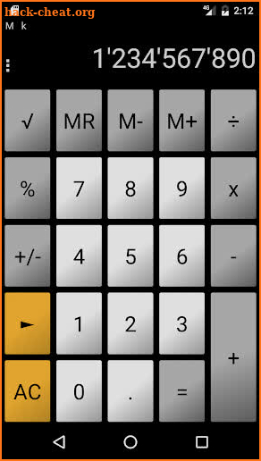 Calculator andanCalc LT screenshot