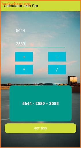 Calculator Skin Car screenshot