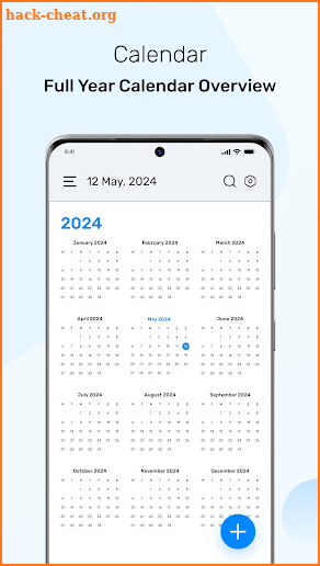 Calendar 2024 screenshot