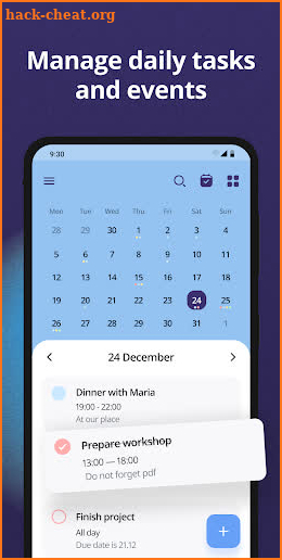 Calendar screenshot