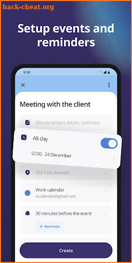 Calendar screenshot