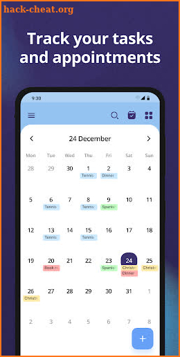 Calendar screenshot