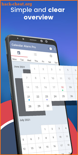 Calendar Alarm Reminder App screenshot