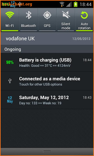 Calendar Day In Status Bar Pro screenshot