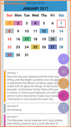 Calendar Notes PRO screenshot