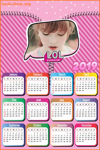 Calendar Photo Editor 2019 screenshot