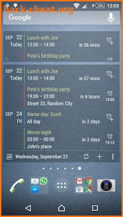 Calendar Widget KEY screenshot