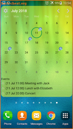 Calendar Widget Month with Agenda screenshot