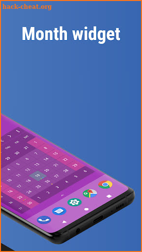 Calendar Widget: Month/Agenda screenshot