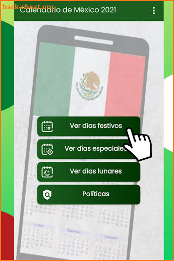 Calendario de México 2021 para celular gratis screenshot