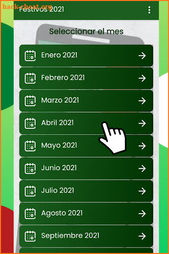 Calendario de México 2021 para celular gratis screenshot