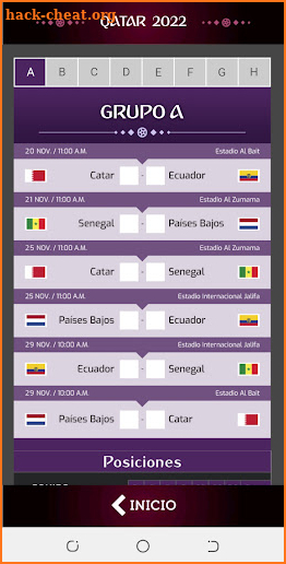 CALENDARIO MUNDIAL 2022 screenshot