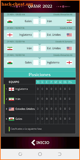 CALENDARIO MUNDIAL 2022 screenshot