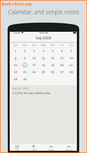 CalendarM screenshot