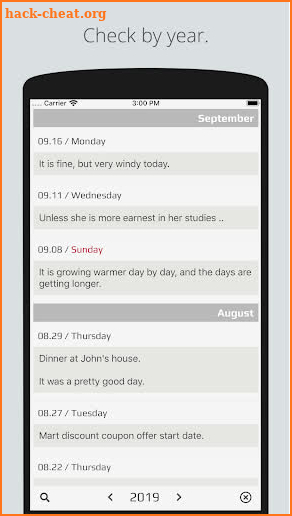 CalendarM screenshot