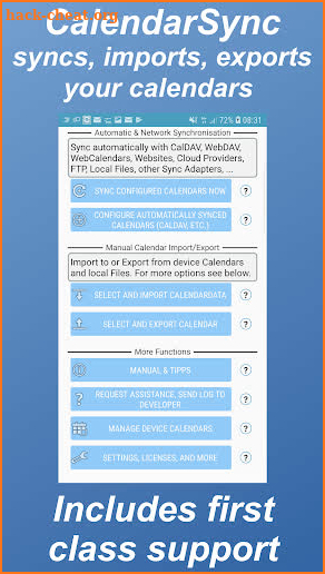 CalendarSync - CalDAV and more screenshot