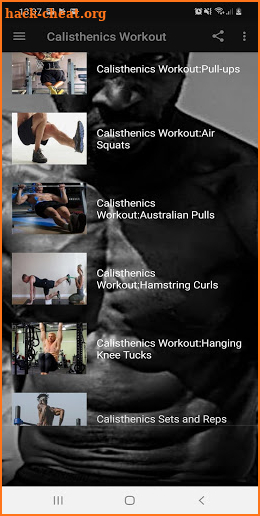 calisthenics workout - beginners guide screenshot