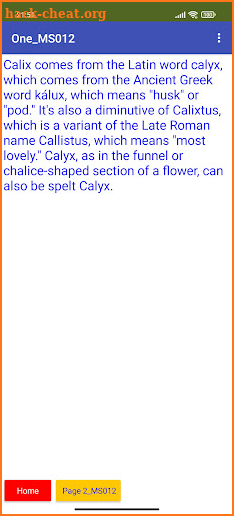 Calix 2021 screenshot