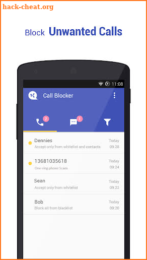 Call Blocker Free - Blacklist and Whitelist screenshot