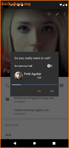 Call Confirm screenshot