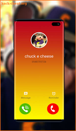 Call from chuck e cheese screenshot