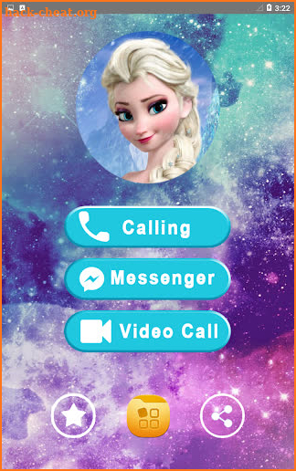 Call from Elssa 📱 Chat + video call (Simulation) screenshot