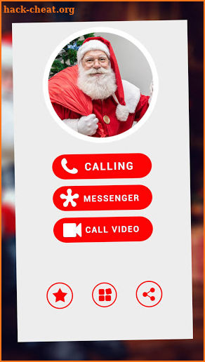 Call from Santa Claus + video call  Simulation screenshot