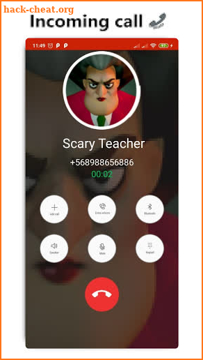 Call from Scary Teacher Video call Simulator Prank screenshot