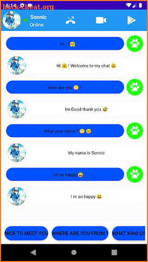Call from Sonnic 📱 Chat And video Call📱 screenshot
