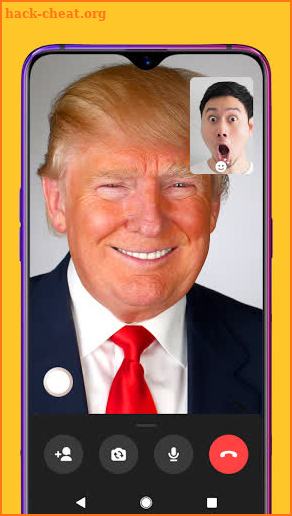 Call from Trump prank screenshot