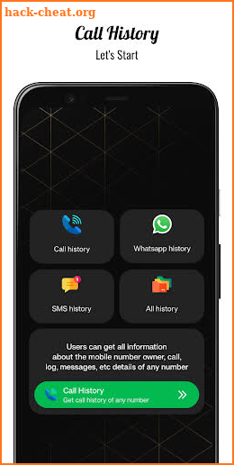 Call History Any Number Detail screenshot